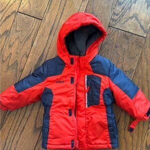 OshKosh B'gosh Red and Blue Kids Puffer Jacket